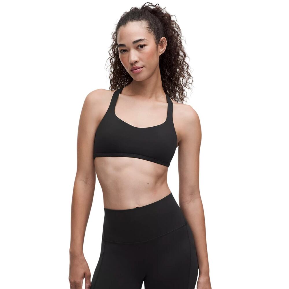 Lululemon Free To Be Elevated Bra Black Camo Size 8